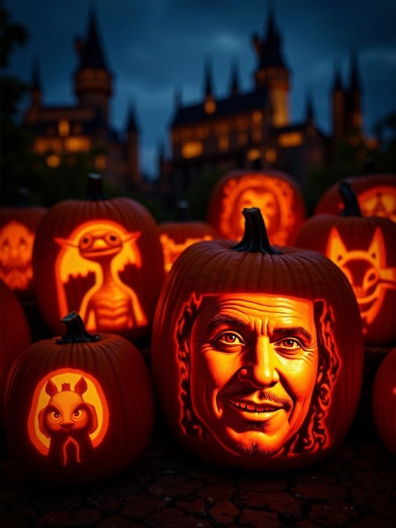 pumpkin carving movie characters