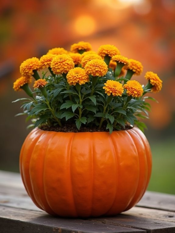 pumpkin planter fall decor