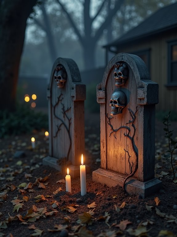 quirky halloween tombstone decorations