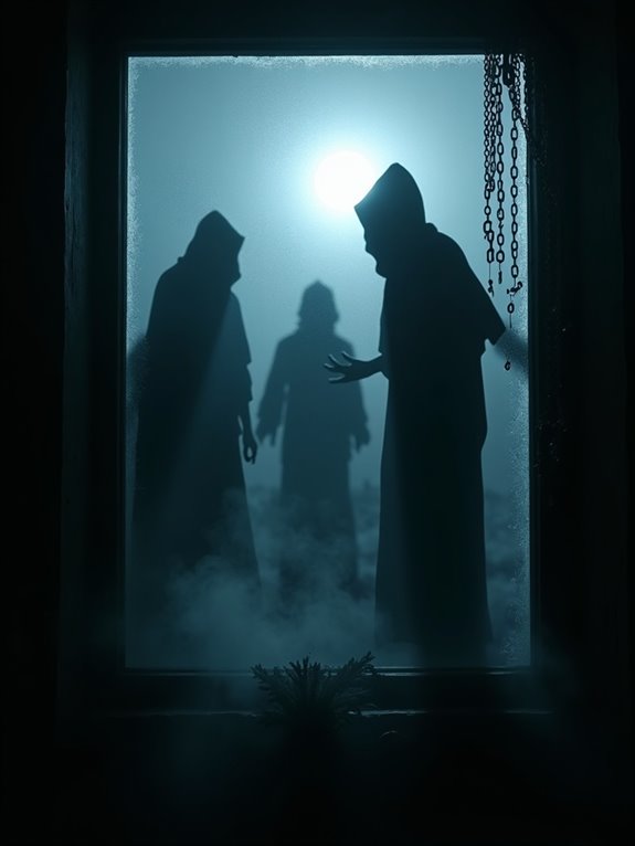 rattling chains create atmosphere