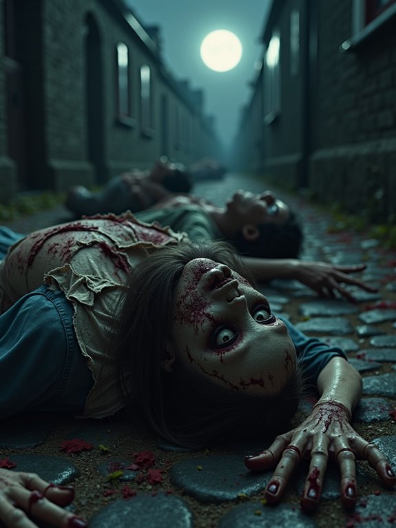 realistic life size zombie decor