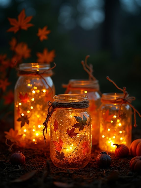 recycled jar halloween lanterns