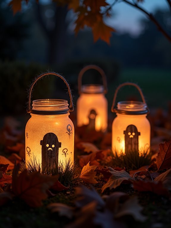repurposed mason jar lanterns