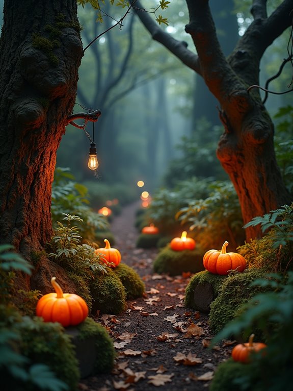 rustic autumn pumpkin displays