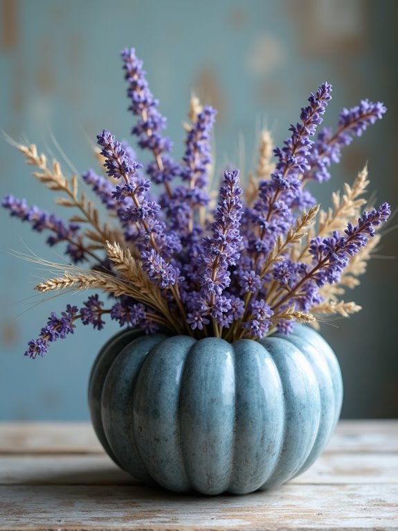 serene autumn decor contrast