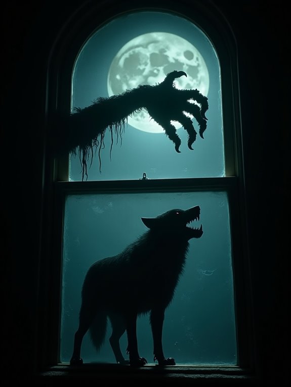 sinister shadows and creatures