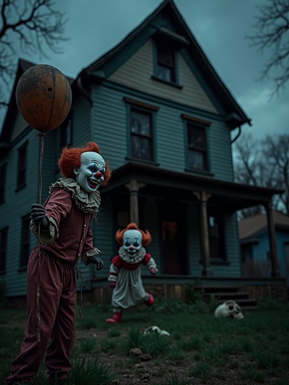 sinister vintage clown haunt