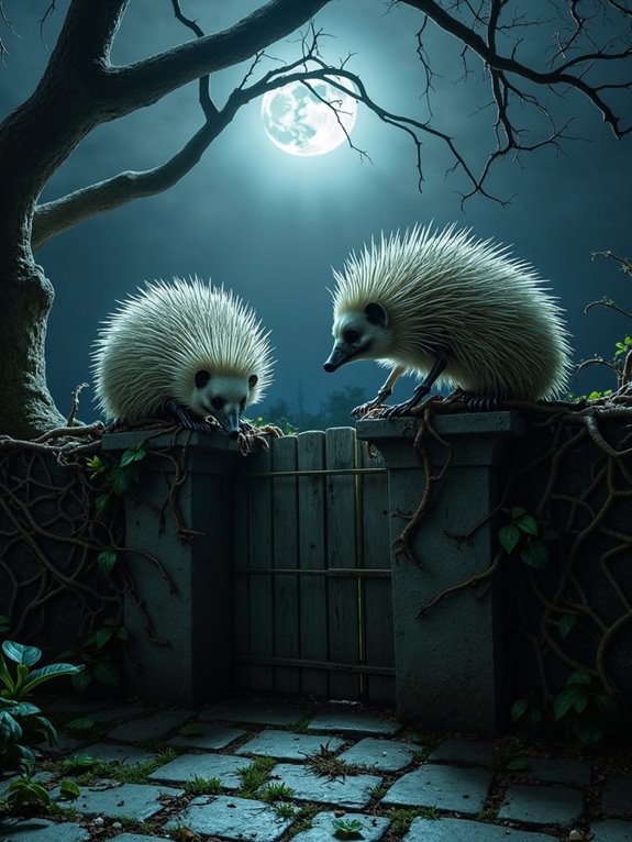 skeleton hedgehogs for halloween
