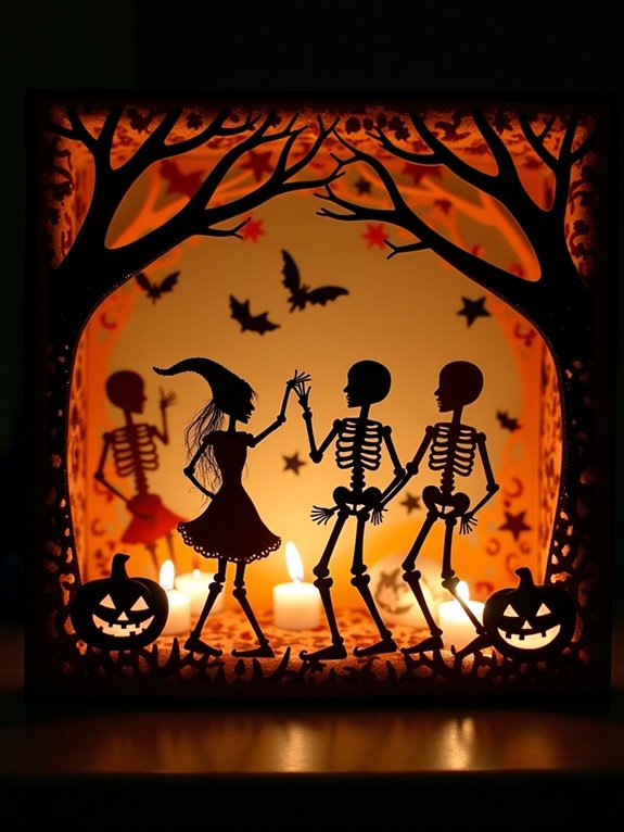 skeleton themed halloween party