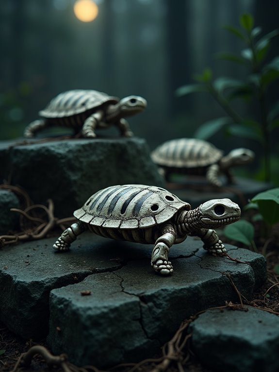 skeleton turtles for halloween
