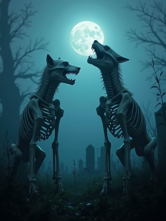 skeleton wolves symbolize protection
