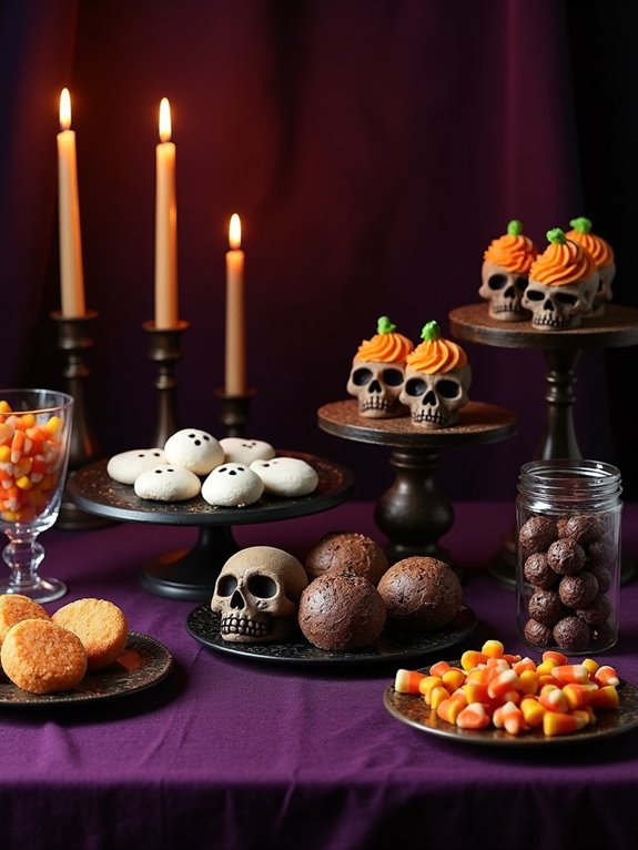 skull candles for ambiance