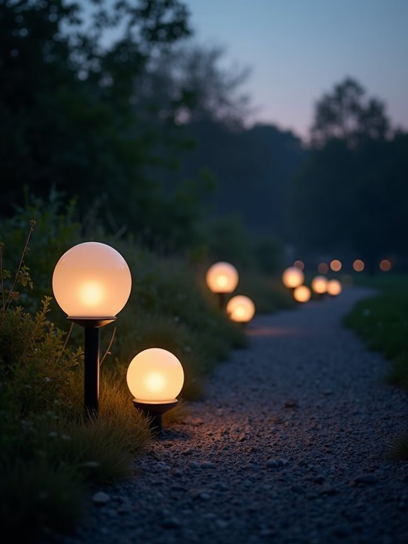 sleek outdoor lighting elegance