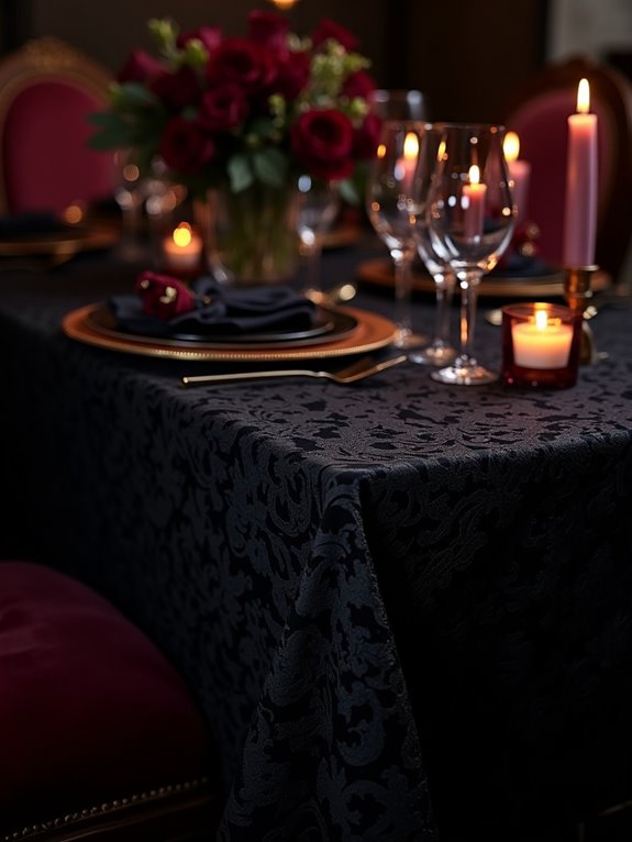 sophisticated gothic dining elegance