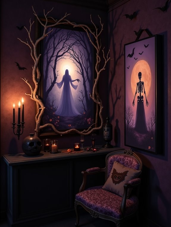 spine chilling haunted house decor