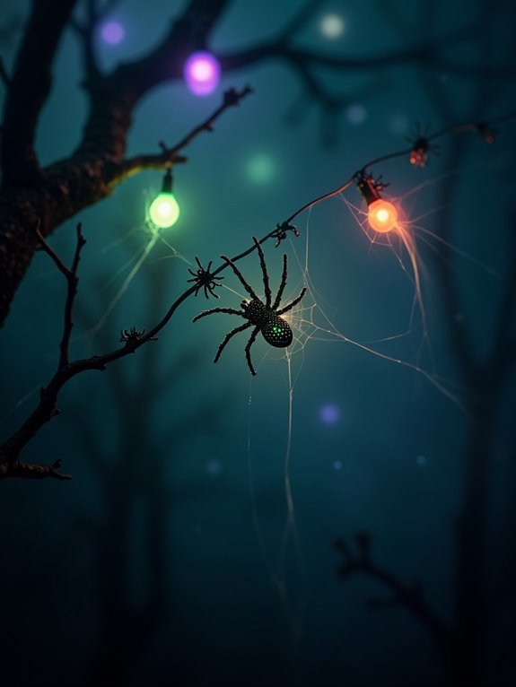 spooky ambient glowing decorations