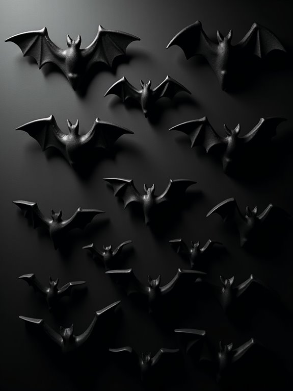 spooky bat silhouette artwork