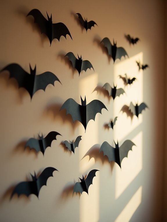 spooky bat wall decor
