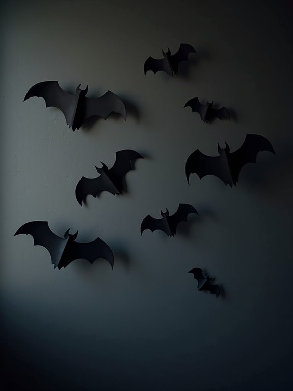 spooky bat wall decorations