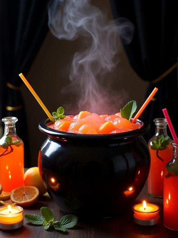 spooky blood orange lemonade