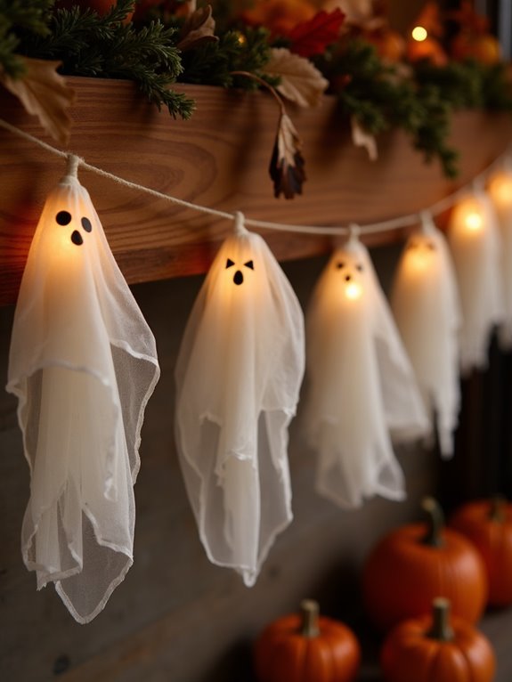 spooky cheesecloth ghost decorations