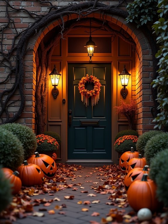 spooky door decor options
