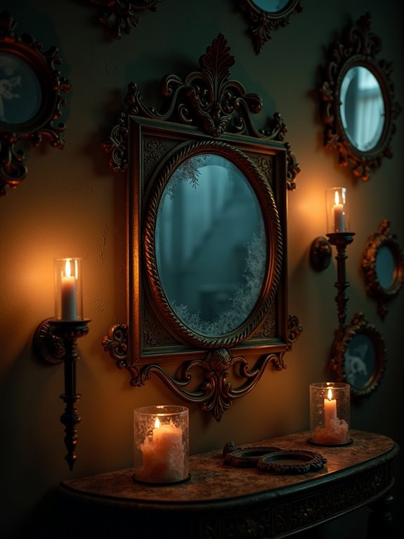 spooky elegant mirror banners