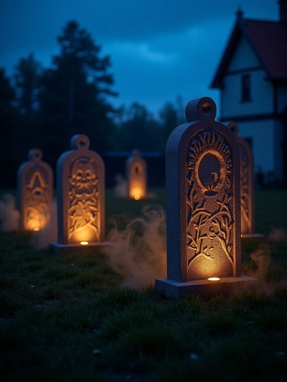 spooky foam lantern decorations