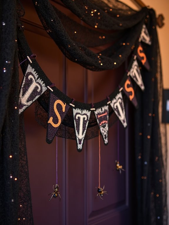 spooky halloween decor banner