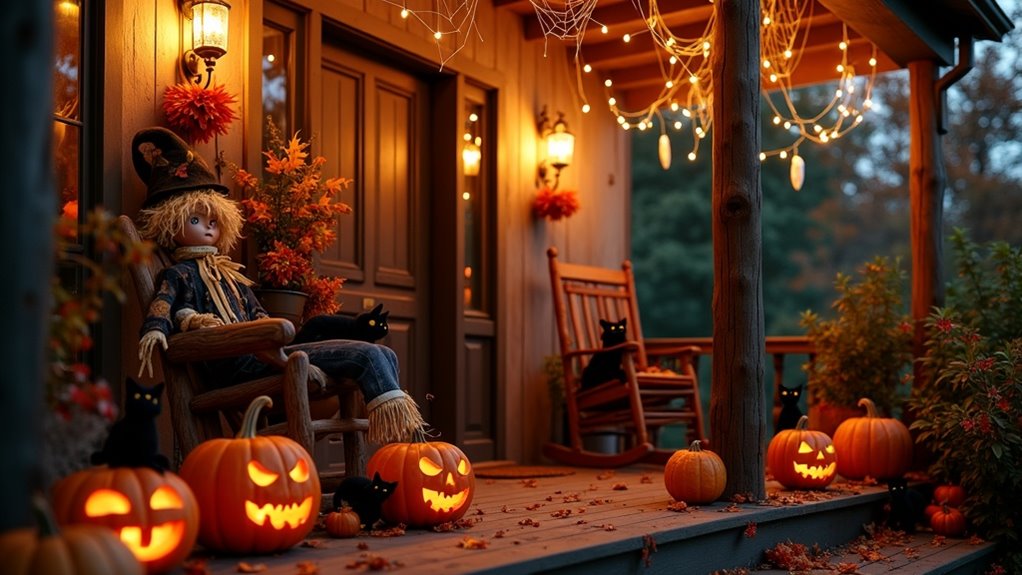 spooky halloween porch decorations