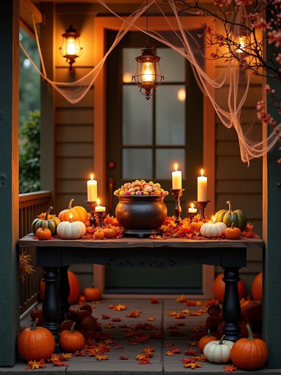 spooky halloween table decor