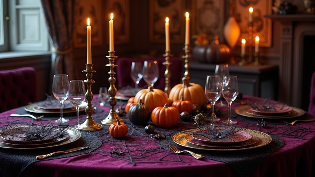 spooky halloween table decoration