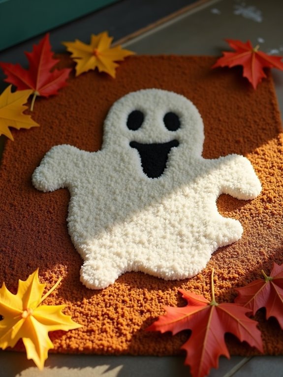 spooky halloween welcome mat
