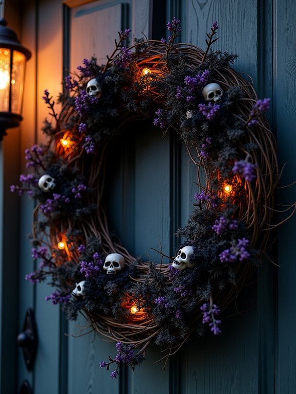 spooky halloween wreath decorations