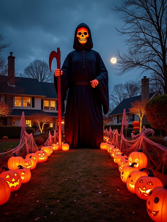 spooky inflatable grim reaper