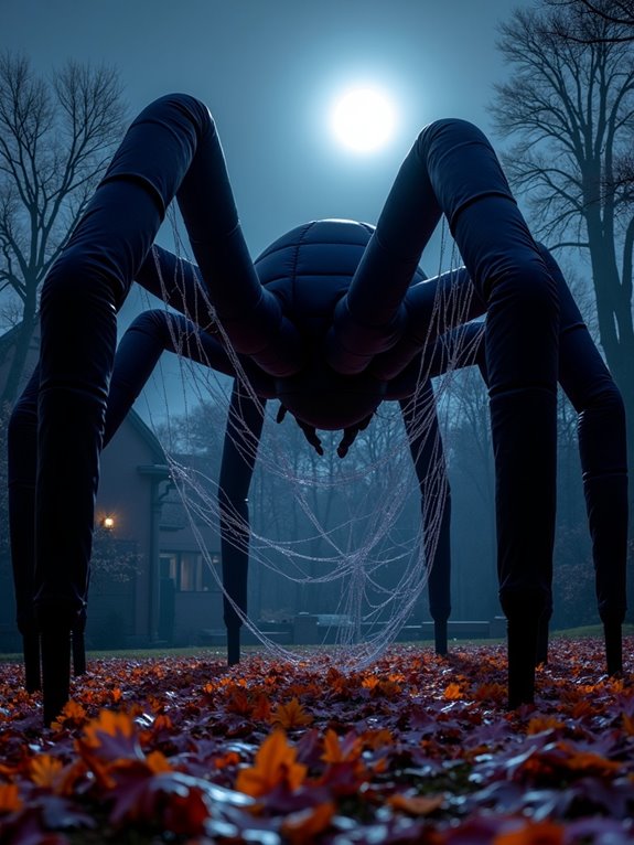 spooky inflatable spider decorations
