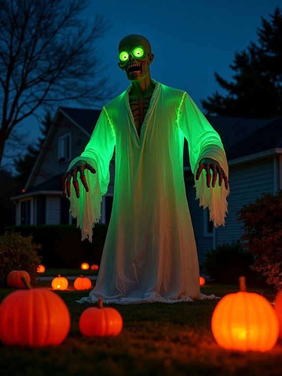 spooky inflatable zombie decoration