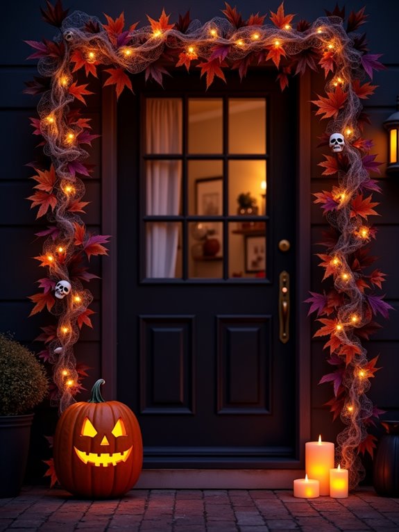 spooky inviting garland decorations