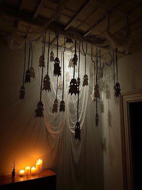 spooky paper chain decor