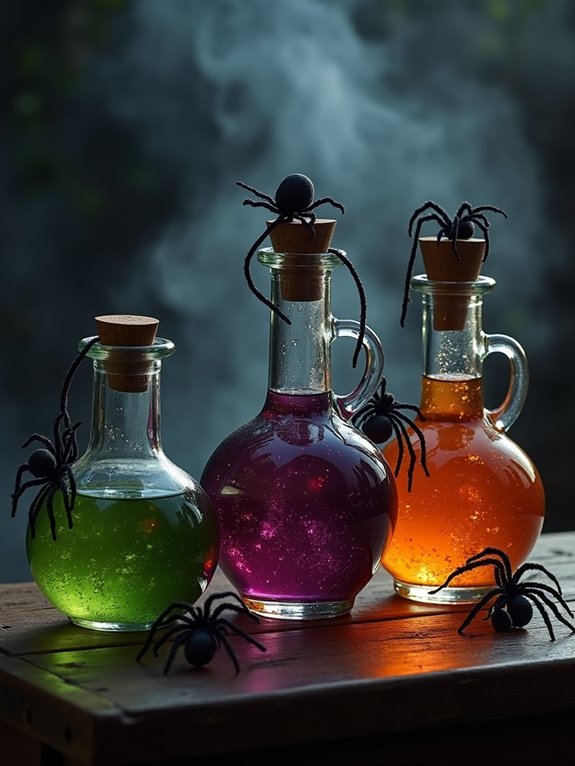 spooky potion bottle decor