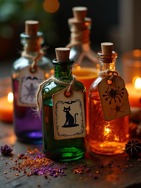 spooky potion bottle tags