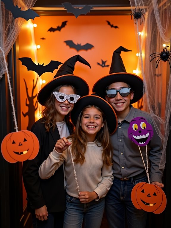 spooky sign photo booth