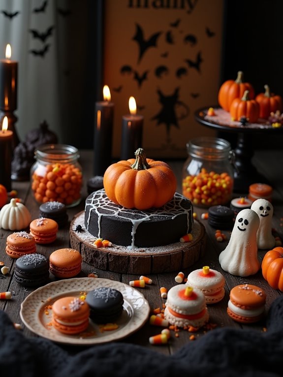 spooky signage enhances atmosphere