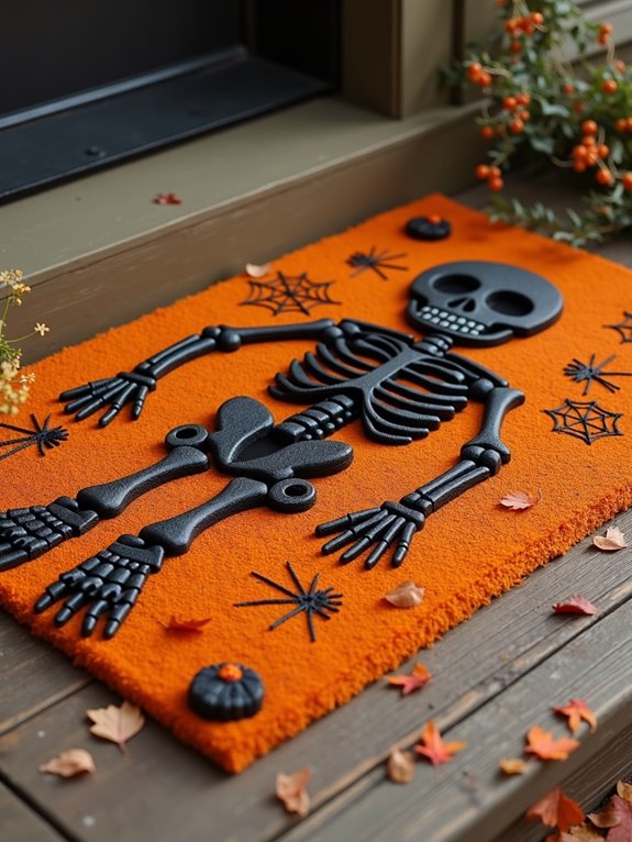 spooky skeleton halloween decor