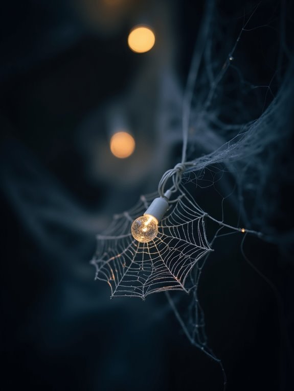 spooky string light decor