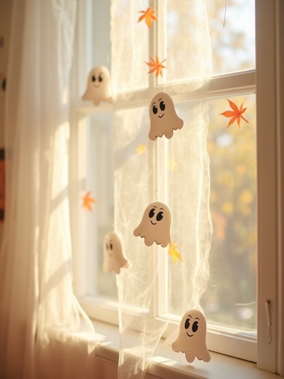 spooky window cling decorations