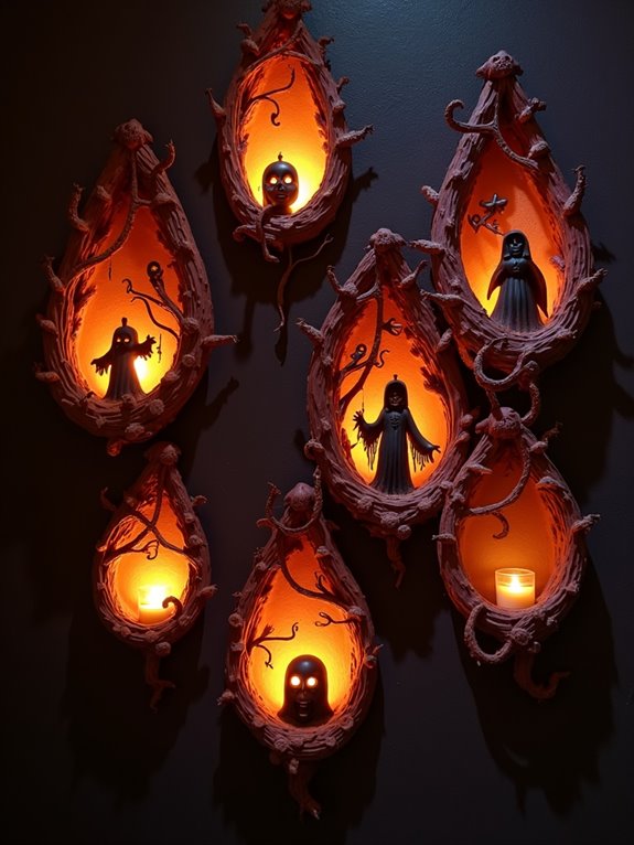 three dimensional halloween wall art