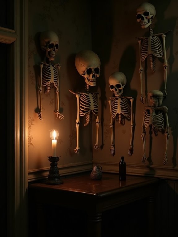 timeless vintage skeleton decor