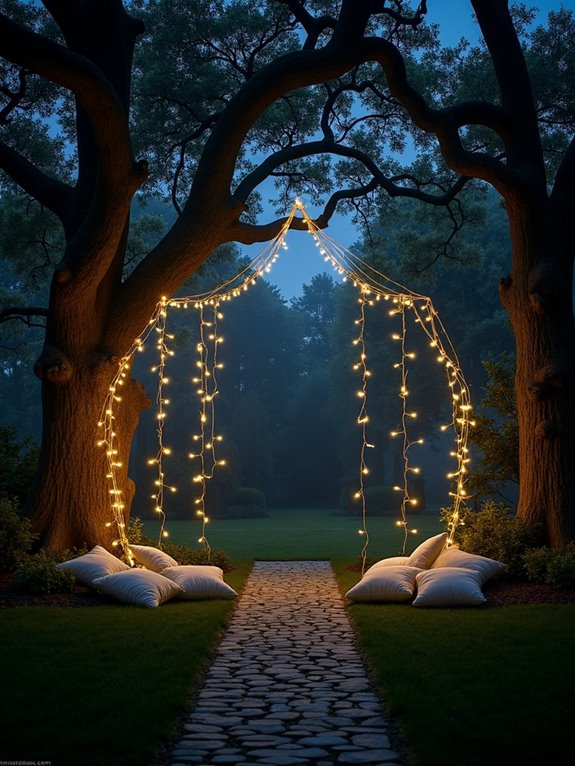 twinkling halloween outdoor decor