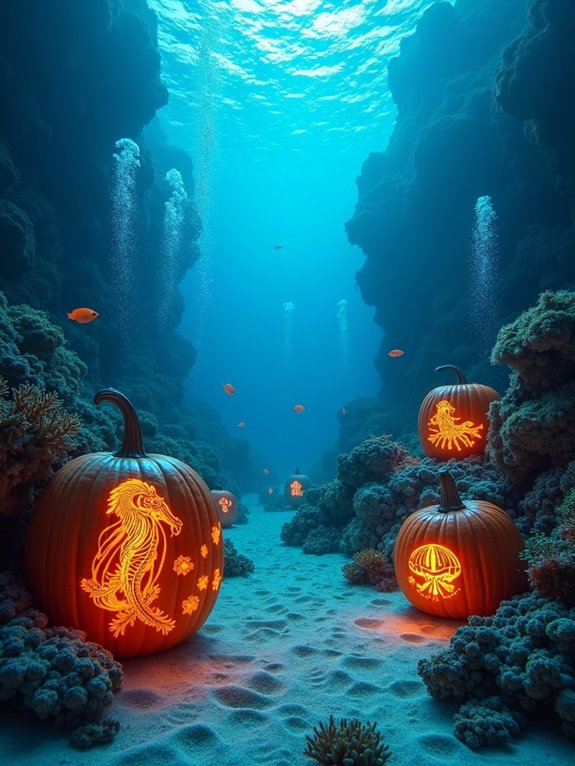 underwater pumpkin carving adventure